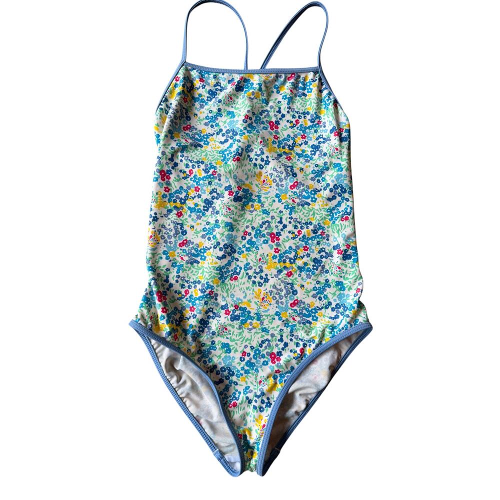 Patagonia Girls Floral One-Piece Swimsuit XL (14) Ditsy Print